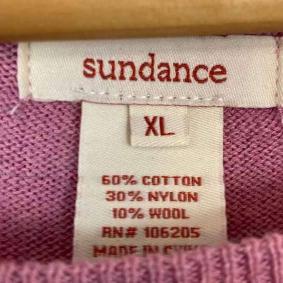 Sundance Pink Women's Crew Neck High Lo Sweater XL - Picture 4 of 10